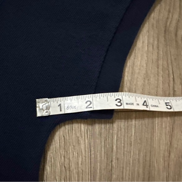 Lacoste Dark Blue and White Collar Polo - Picture 9 of 11
